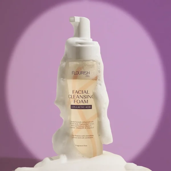 Flourish lactic acid facial cleansing foam  - Image 3